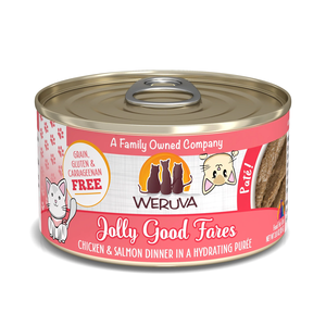 Weruva Canned Cat Food Jolly Good Fares - Chicken & Salmon Dinner In A Hydrating Puree