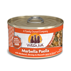 Weruva Canned Cat Food Marbella Paella - With Mackerel, Shrimp & Mussels In Gravy