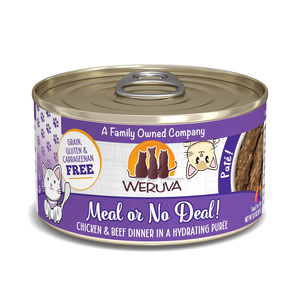 Weruva Canned Cat Food Meal or No Deal - Chicken & Beef Dinner In A Hydrating Puree