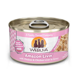 Weruva Canned Cat Food Amazon Livin' - With Chicken & Chicken Liver In Gravy