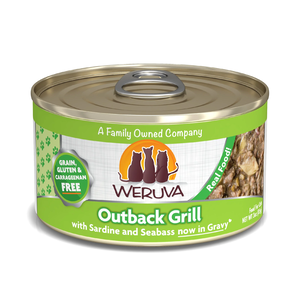 Weruva Canned Cat Food Outback Grill - With Sardine and Seabass In Gravy