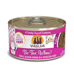 Weruva Canned Cat Food Tic Tac Whoa! - Tuna & Salmon Dinner In A Hydrating Puree
