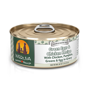 Weruva Canned Dog Food Green Eggs & Chicken Recipe - With Chicken, Pumpkin, Greens & Egg In Gravy