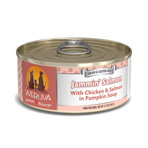 Weruva Canned Dog Food Jammin' Salmon - With Chicken & Salmon In Pumpkin Soup