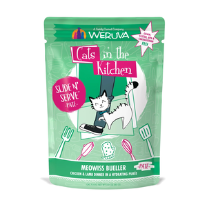 Weruva Cats In The Kitchen (Slide N' Serve Pate) Meowiss Bueller - Chicken & Lamb Dinner