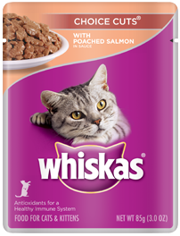Whiskas Choice Cuts With Poached Salmon In Sauce