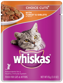 Whiskas Choice Cuts With Turkey & Giblets In Gravy