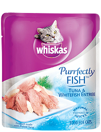 Whiskas Purrfectly Fish Tuna & Whitefish Entree
