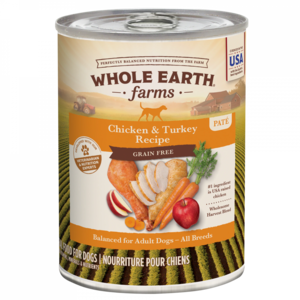 Whole Earth Farms Grain Free Canned Chicken & Turkey Recipe For Dogs