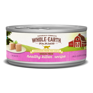 Whole Earth Farms Grain Free Canned Healthy Kitten Recipe Pate