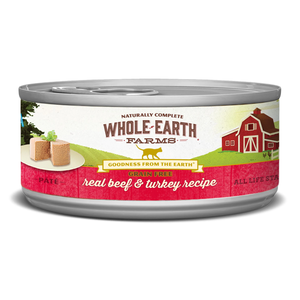 Whole Earth Farms Grain Free Canned Real Beef & Turkey Recipe Pate