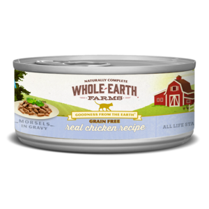 Whole Earth Farms Grain Free Canned Real Chicken Recipe Morsels In Gravy