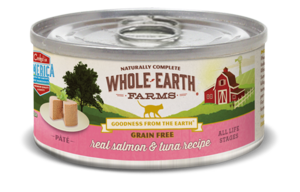 Whole Earth Farms Grain Free Canned Real Salmon & Tuna Recipe Pate
