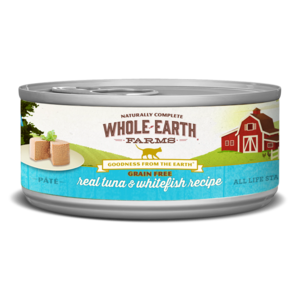 Whole Earth Farms Grain Free Canned Real Tuna & Whitefish Recipe Pate