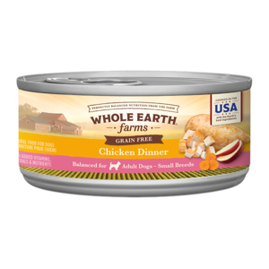 Whole Earth Farms Grain Free Canned Chicken Dinner For Small Breed Dogs
