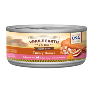 Whole Earth Farms Grain Free Canned Turkey Dinner For Small Breed Dogs