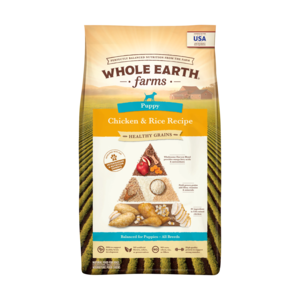 Whole Earth Farms Healthy Grains Chicken & Rice Recipe For Puppies