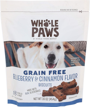 Whole Paws (Whole Foods Market) Biscuits Grain Free Blueberry & Cinnamon Flavor
