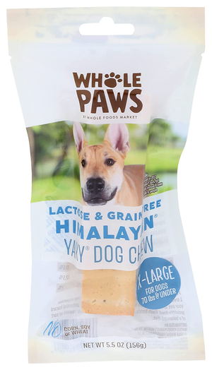 Whole Paws (Whole Foods Market) Dog Chews Lactose & Grain Free Himalayan Yaky Dog Chew (X-Large)