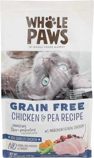 Whole Paws (Whole Foods Market) Dry Cat Food Grain Free Chicken & Pea Recipe