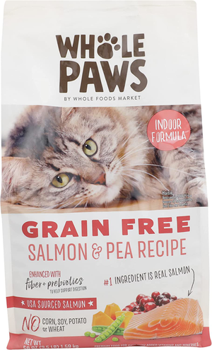 Whole Paws (Whole Foods Market) Dry Cat Food Grain Free Salmon & Pea Recipe (Indoor Formula)