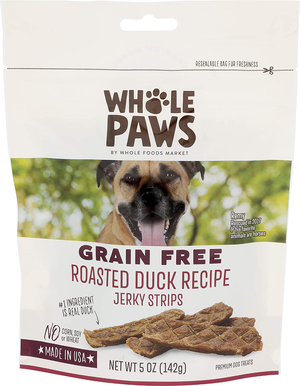 Whole Paws (Whole Foods Market) Jerky Strips Grain Free Roasted Duck Recipe