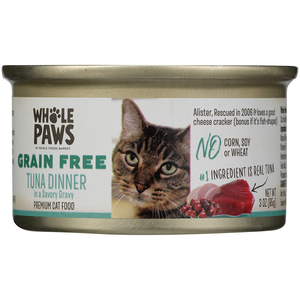Whole Paws (Whole Foods Market) Premium Cat Food Grain Free Tuna Dinner In A Savory Gravy