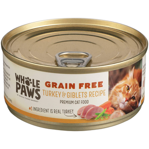 Whole Paws (Whole Foods Market) Premium Cat Food Grain Free Turkey & Giblets Recipe