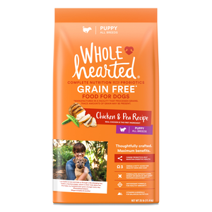 WholeHearted Grain Free Dry Dog Food Chicken & Pea Recipe For Puppies