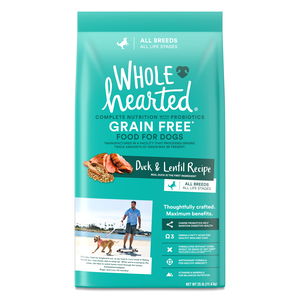 WholeHearted Grain Free Dry Dog Food Duck & Lentil Recipe