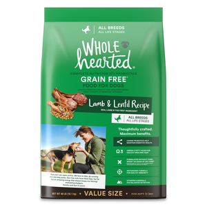 WholeHearted Grain Free Dry Dog Food Lamb & Lentil Recipe