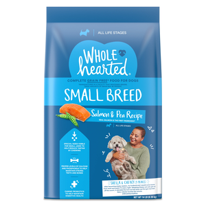 Wholehearted Grain Free Small Breed Salmon Pea Recipe Review Rating Pawdiet
