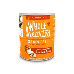 WholeHearted Grain Free Wet Dog Food Chicken Dinner Minced In Gravy