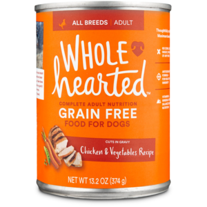 WholeHearted Grain Free Wet Dog Food Chicken & Vegetables Recipe