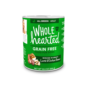 WholeHearted Grain Free Wet Dog Food Lamb & Chicken Dinner Minced In ...
