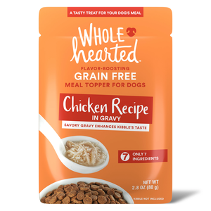 WholeHearted Meal Toppers Grain Free Chicken Recipe In Gravy