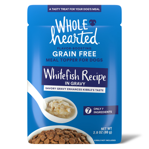 WholeHearted Meal Toppers Grain Free Whitefish Recipe In Gravy