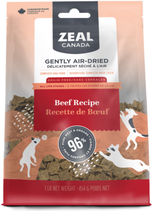 Zeal Canada Gently Air-Dried Beef Recipe For Dogs