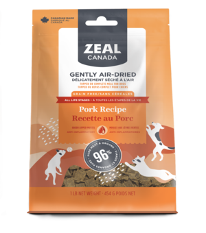 Zeal Canada Gently Air-Dried Pork Recipe For Dogs