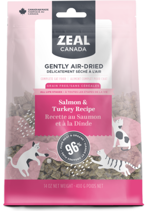 Zeal Canada Gently Air-Dried Salmon & Turkey Recipe For Cats
