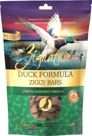 Zignature Limited Ingredient Ziggy Bars Duck Formula