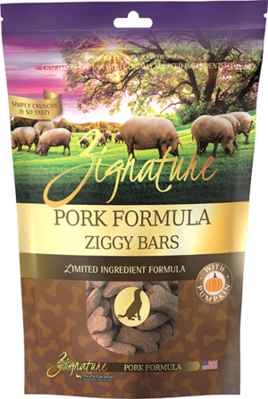 Zignature Limited Ingredient Ziggy Bars Pork Formula