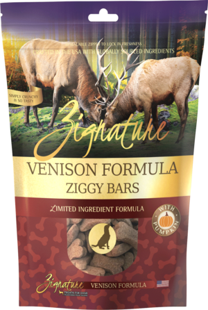 Zignature Limited Ingredient Ziggy Bars Venison Formula