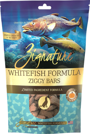 Zignature Limited Ingredient Ziggy Bars Whitefish Formula