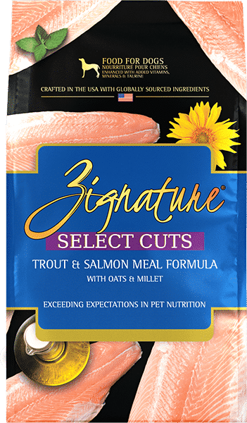 Zignature Select Cuts Trout & Salmon Meal Formula With Oats & Millet
