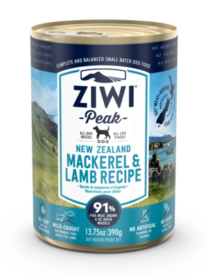 Ziwi Peak Canned Dog Food New Zealand Mackerel & Lamb Recipe