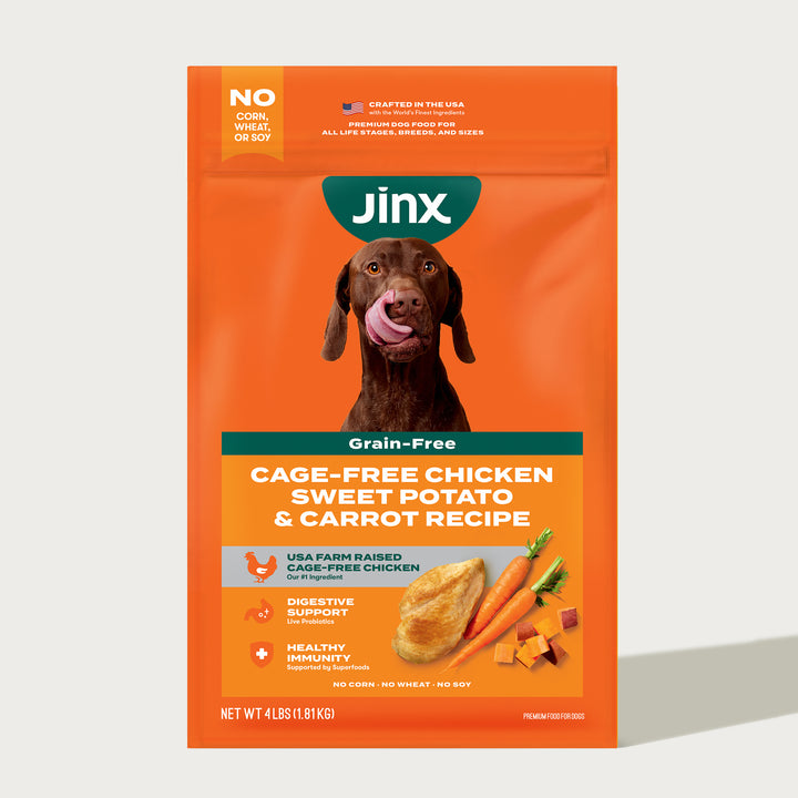 Jinx Kibble Grain-Free Cage-Free Chicken, Sweet Potato & Carrot Recipe