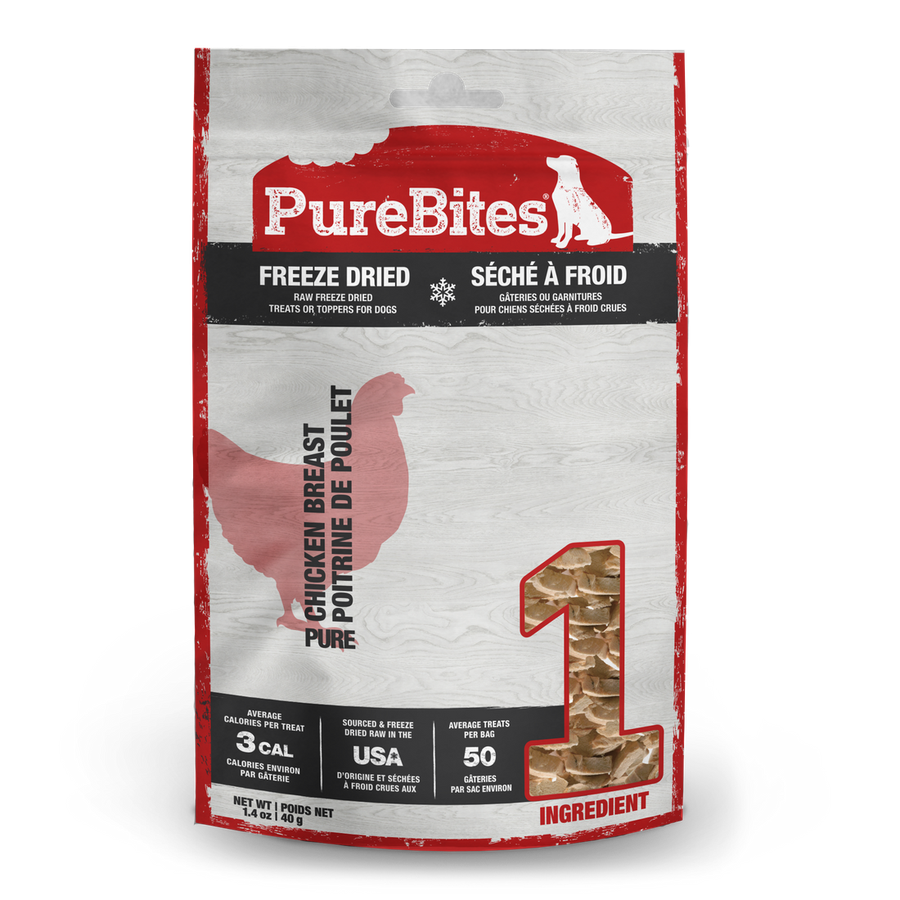 PureBites Raw Freeze-Dried Chicken Breast Dog Treats