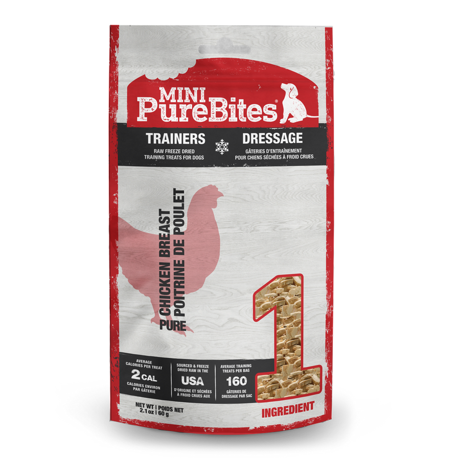 PureBites Raw Freeze-Dried Chicken Breast Mini Dog Treats (Trainers)