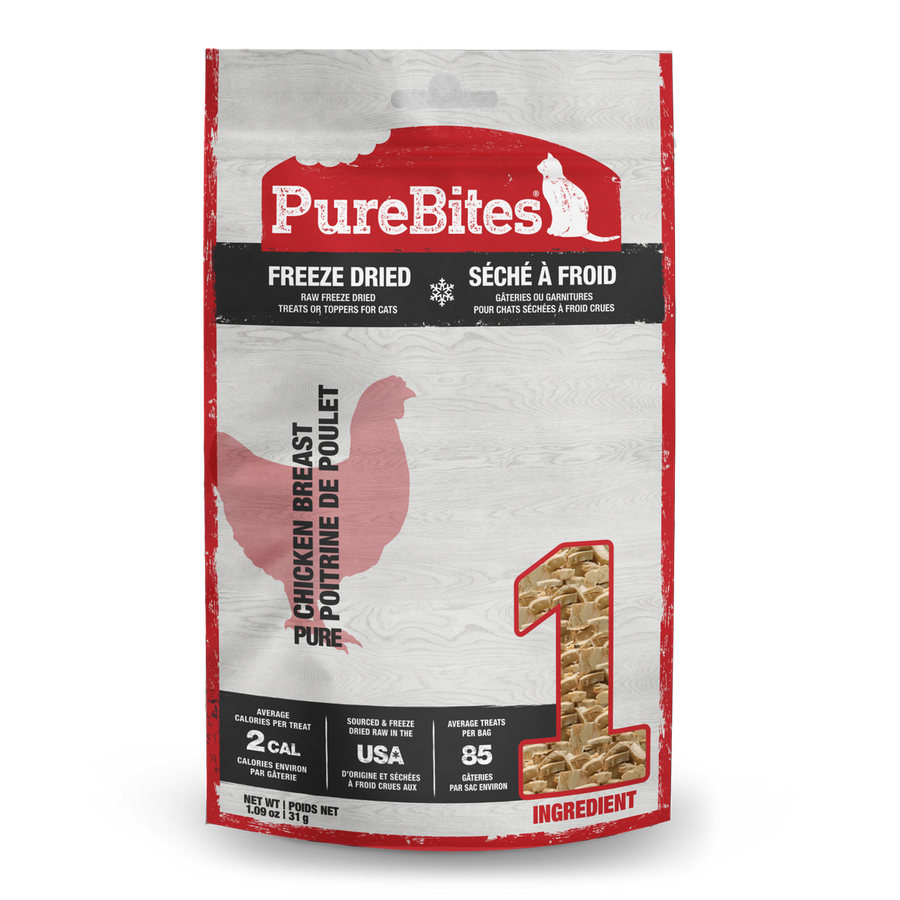 PureBites Raw Freeze-Dried Chicken Breast Cat Treats